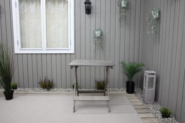 Edilma Hopfällbart Klappbord Cafébord och Utebord 65 cm Furu - Grå - Utemöbler & utemiljö - Utebord & trädgårdsbord - Cafébord