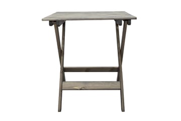 Edilma Hopfällbart Klappbord Cafébord och Utebord 65 cm Furu - Grå - Utemöbler & utemiljö - Utebord & trädgårdsbord - Cafébord