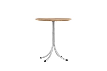 Holmsund Cafébord 65 cm - Natur/Silver - Utemöbler & utemiljö - Utebord & trädgårdsbord - Cafébord