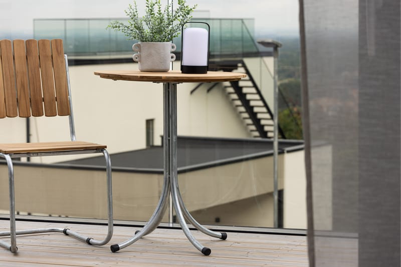 Holmsund Cafébord 65 cm - Natur/Silver - Utemöbler & utemiljö - Utebord & trädgårdsbord - Cafébord
