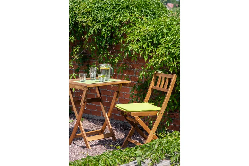 Finlay Hopfällbart Cafébord och Kaffebord 60 cm Trä Akacia - Ljusbrun - Utemöbler & utemiljö - Utebord & trädgårdsbord - Cafébord