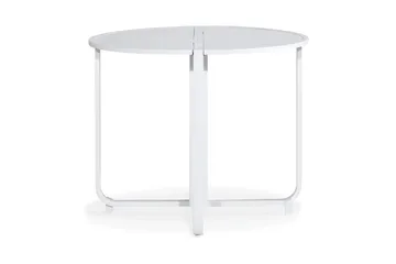 Flippy Runt Cafébord och Kaffebord Utomhus 90 cm Metall - Vit - Utemöbler & utemiljö - Utebord & trädgårdsbord - Cafébord