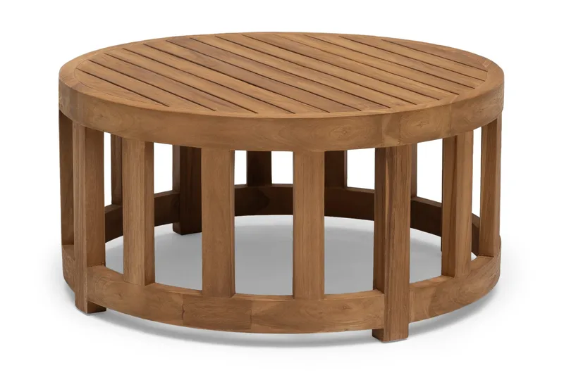 Hillerstorp Himmelsnäs Runt Soffbord Utomhus 80 cm Teak, Brun