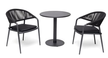 Hillerstorp Näsby Cafébord 70 cm Rund - Svart - Utemöbler & utemiljö - Utebord & trädgårdsbord - Cafébord
