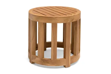 Himmelsnäs Runt Sidobord och Blombord 50 cm Trä - Brun - Utemöbler & utemiljö - Utebord & trädgårdsbord - Cafébord