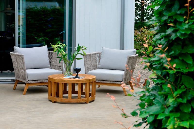 Himmelsnäs Runt Soffbord Utomhus 80 cm Teak - Brun - Utemöbler & utemiljö - Utebord & trädgårdsbord - Cafébord