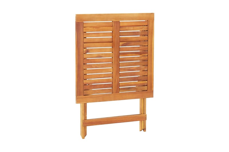 Hopfällbart trädgårdsbord 70x70x75 cm massivt akaciaträ - Brun - Cafébord