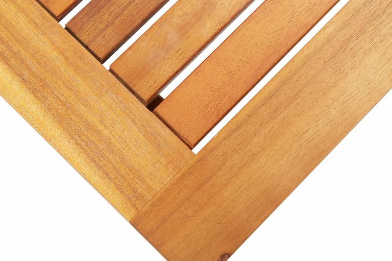 Hopfällbart trädgårdsbord 70x70x75 cm massivt akaciaträ - Brun - Cafébord