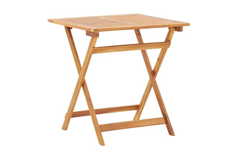Hopfällbart trädgårdsbord 70x70x75 cm massivt akaciaträ - Brun - Cafébord Hopfällbart trädgårdsbord 70x70x75 cm massivt akaciaträ - Brun - Cafébord