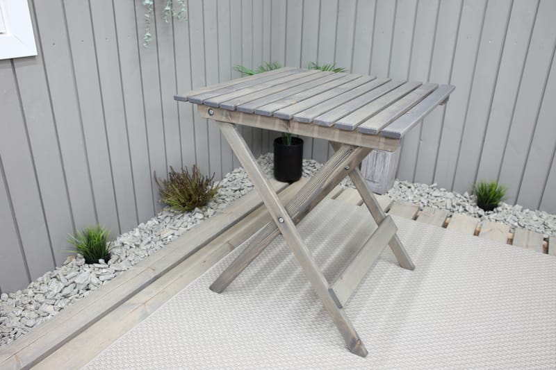 Klappbord Edilma 65 cm - Grå - Utemöbler & utemiljö - Utebord & trädgårdsbord - Cafébord