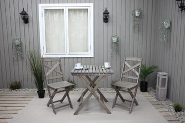 Klappbord Edilma 65 cm - Grå - Utemöbler & utemiljö - Utebord & trädgårdsbord - Cafébord