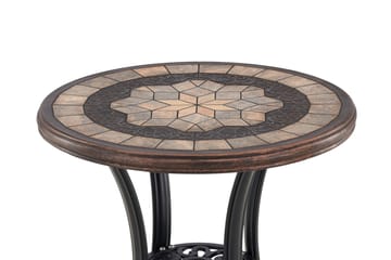 Leiria Cafébord 60 cm - Brun - Utemöbler & utemiljö - Utebord & trädgårdsbord - Cafébord