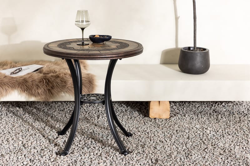 Leiria Cafébord 60 cm - Brun - Utemöbler & utemiljö - Utebord & trädgårdsbord - Cafébord