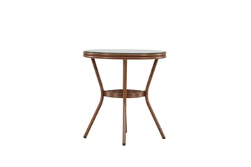Loures Cafébord 70 cm - Brun - Utemöbler & utemiljö - Utebord & trädgårdsbord - Cafébord