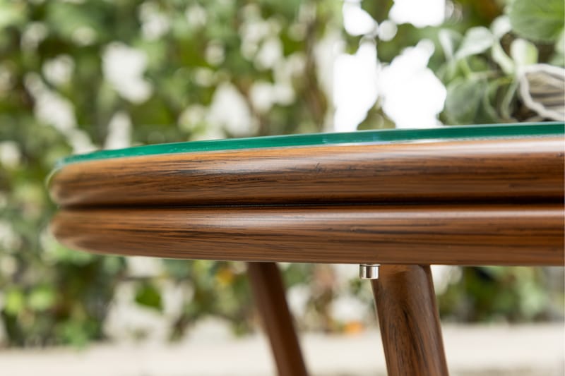Loures Cafébord 70 cm - Brun - Utemöbler & utemiljö - Utebord & trädgårdsbord - Cafébord