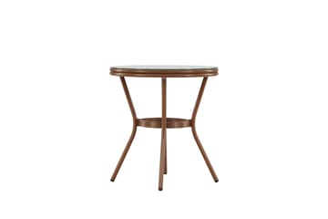 Loures Cafébord 70 cm - Brun - Utemöbler & utemiljö - Utebord & trädgårdsbord - Cafébord