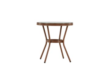 Loures Cafébord 70 cm - Brun - Utemöbler & utemiljö - Utebord & trädgårdsbord - Cafébord