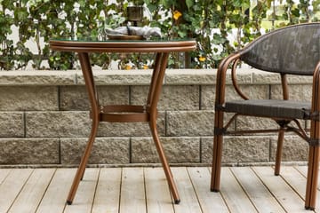 Loures Cafébord 70 cm - Brun - Utemöbler & utemiljö - Utebord & trädgårdsbord - Cafébord