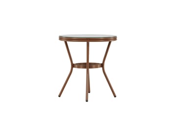 Loures Cafébord 70 cm - Brun - Utemöbler & utemiljö - Utebord & trädgårdsbord - Cafébord