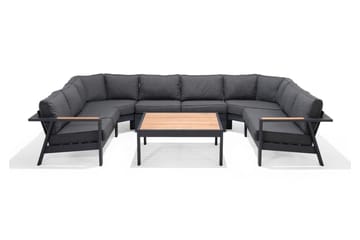 Palau Cafébord och Loungebord Utomhus 103 cm Teak Trä - Grå - Utemöbler & utemiljö - Utebord & trädgårdsbord - Cafébord