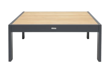 Palau Cafébord och Loungebord Utomhus 103 cm Teak Trä - Grå - Utemöbler & utemiljö - Utebord & trädgårdsbord - Cafébord