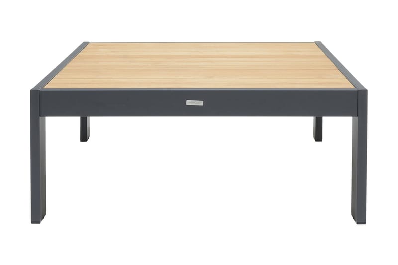 Palau Cafébord och Loungebord Utomhus 103 cm Teak Trä - Grå - Utemöbler & utemiljö - Utebord & trädgårdsbord - Cafébord
