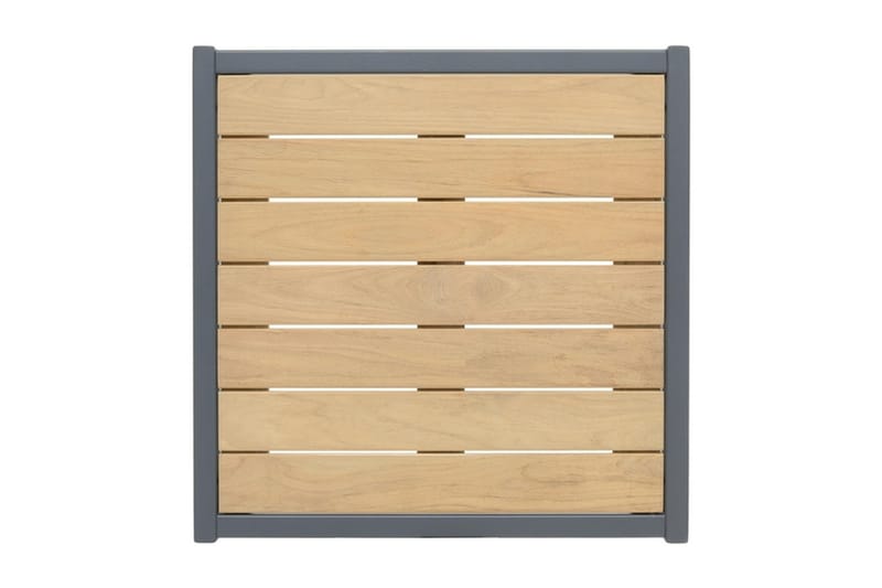 Palau Cafébord och Loungebord Utomhus 63 cm Teak Trä - Grå - Utemöbler & utemiljö - Utebord & trädgårdsbord - Cafébord