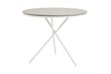 Parma Cafébord 90 cm Rund - Vit/Grå - Utemöbler & utemiljö - Utebord & trädgårdsbord - Cafébord