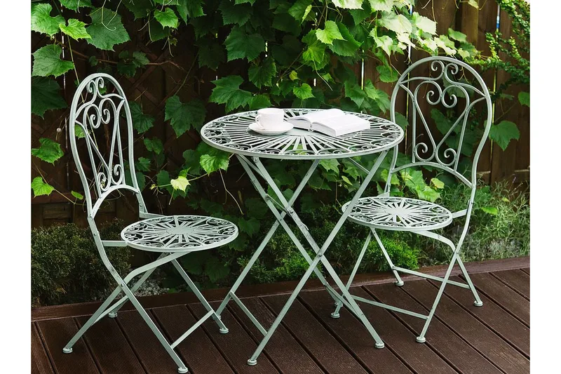 Piossasco Runt Hopfällbart Cafébord och Trädgårdsbord 60 cm - Grön - Utemöbler & utemiljö - Utebord & trädgårdsbord - Cafébord