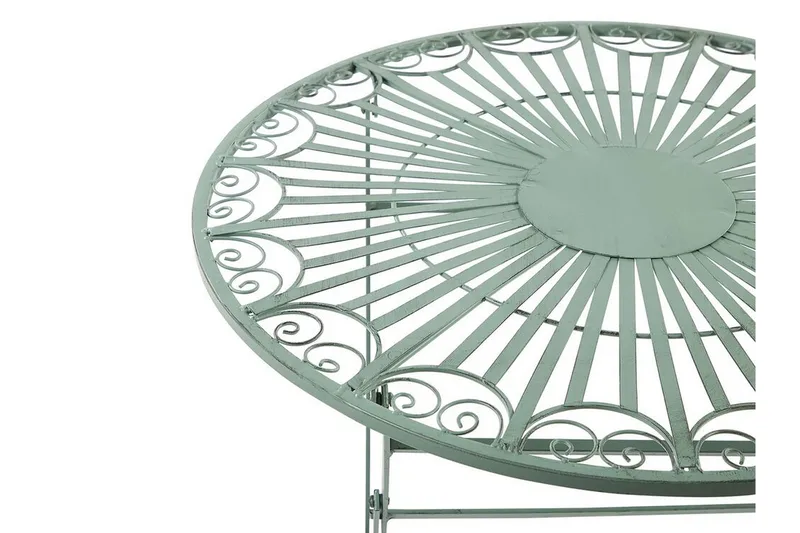 Piossasco Runt Hopfällbart Cafébord och Trädgårdsbord 60 cm - Grön - Utemöbler & utemiljö - Utebord & trädgårdsbord - Cafébord