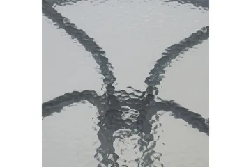 Runt Bistrobord Cafébord 60 cm Glas - Grå - Utemöbler & utemiljö - Utebord & trädgårdsbord - Cafébord