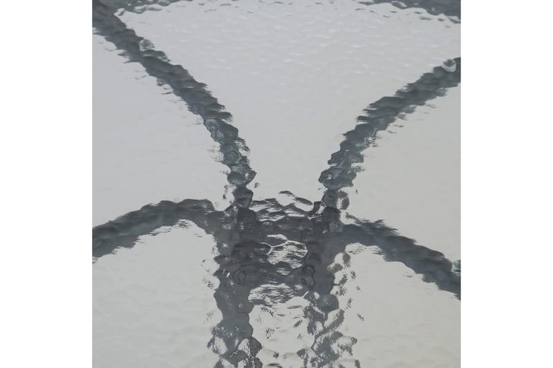 Runt Bistrobord Cafébord 60 cm Glas - Grå - Utemöbler & utemiljö - Utebord & trädgårdsbord - Cafébord
