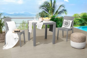 Trädgårdsbord Valderamo 80x80 cm - Grå - Utemöbler & utemiljö - Utebord & trädgårdsbord - Cafébord
