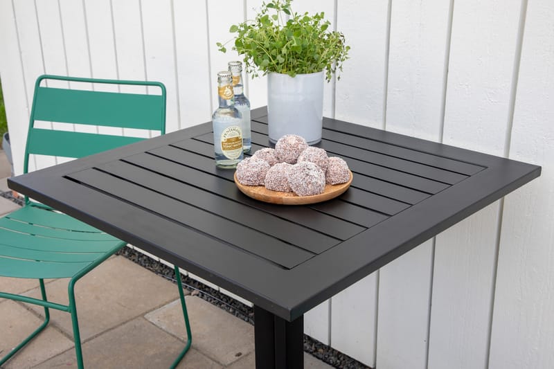 Cafébord Way 70 cm Svart - Venture Home - Matbord utomhus