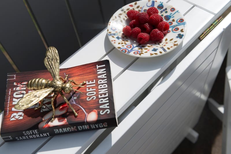 Slagbord Hillerstorp Åre 70x20/80/140 cm - Vit Akacia - Utemöbler & utemiljö - Utebord & trädgårdsbord - Campingbord