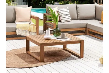 Des Moines Sidobord och Soffbord Utomhus 90 cm Trä Akacia - Ljusbrun - Utemöbler & utemiljö - Utebord & trädgårdsbord - Sidobord utomhus