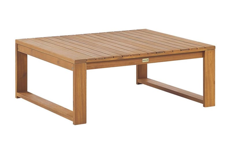 Des Moines Sidobord och Soffbord Utomhus 90 cm Trä Akacia, Ljusbrun