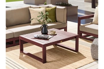 Des Moines Sidobord och Soffbord Utomhus 90 cm Trä - Rödbrun - Utemöbler & utemiljö - Utebord & trädgårdsbord - Sidobord utomhus