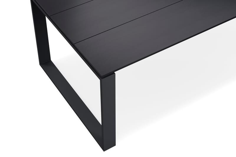 Devon Stort Rektangulärt Matbord utomhus 210x100 cm i aluminium - Svart - Utemöbler & utemiljö - Utebord & trädgårdsbord - Matbord utomhus