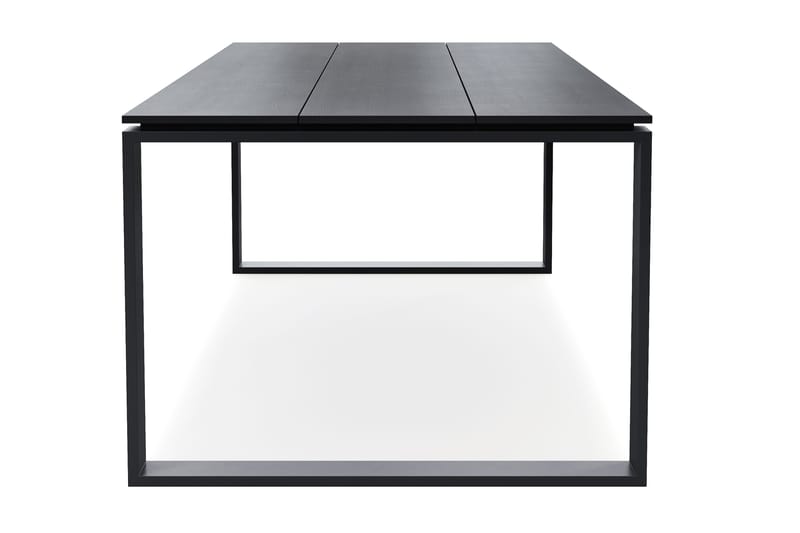 Devon Stort Rektangulärt Matbord utomhus 210x100 cm i aluminium - Svart - Utemöbler & utemiljö - Utebord & trädgårdsbord - Matbord utomhus