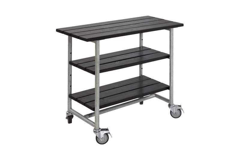 PLUS Urban grillbord med 2 hyllor - Svart - Utemöbler & utemiljö - Utebord & trädgårdsbord - Grillvagn & grillbord utomhus