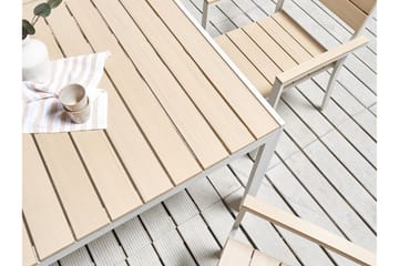 Grosseto Matbord Utomhus 150x90 cm - Beige/Vit - Utemöbler & utemiljö - Utebord & trädgårdsbord - Matbord utomhus