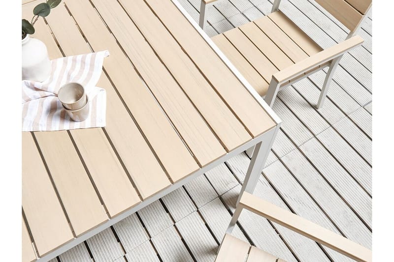 Grosseto Matbord Utomhus 150x90 cm - Beige/Vit - Utemöbler & utemiljö - Utebord & trädgårdsbord - Matbord utomhus