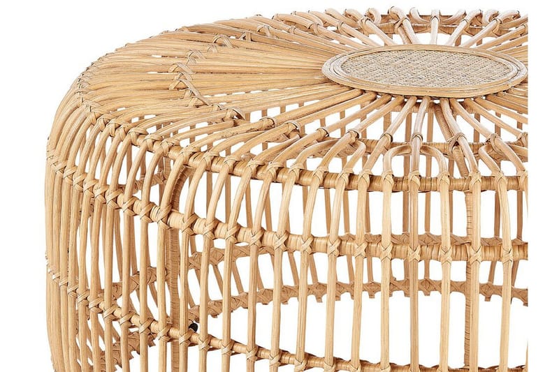 Hartnoy Runt Sidobord och Avlastningsbord Utomhus 85 cm Konstrotting - Beige/Natural - Utemöbler & utemiljö - Utebord & trädgårdsbord - Sidobord utomhus