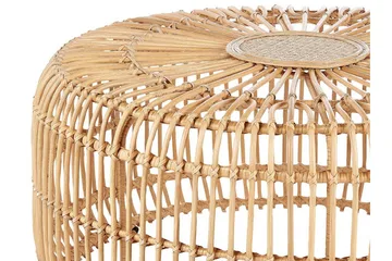 Hartnoy Runt Sidobord och Avlastningsbord Utomhus 85 cm Konstrotting - Beige/Natural - Utemöbler & utemiljö - Utebord & trädgårdsbord - Sidobord utomhus