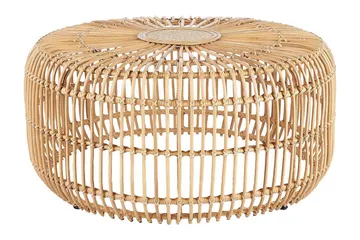 Hartnoy Runt Sidobord och Avlastningsbord Utomhus 85 cm Konstrotting - Beige/Natural - Utemöbler & utemiljö - Utebord & trädgårdsbord - Sidobord utomhus