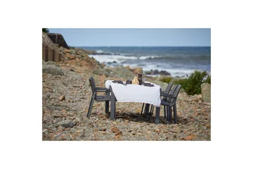 Hillerstorp Borgdala Utebord 220/340 x 107 x H75,5 cm - Grå - Utemöbler & utemiljö - Utebord & trädgårdsbord - Matbord utomhus