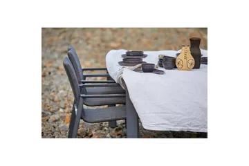 Hillerstorp Borgdala Utebord 220/340 x 107 x H75,5 cm - Grå - Utemöbler & utemiljö - Utebord & trädgårdsbord - Matbord utomhus