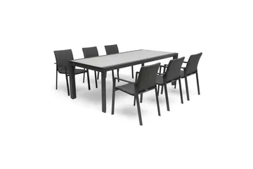 Hillerstorp Borgdala Utebord 220/340 x 107 x H75,5 cm - Grå - Utemöbler & utemiljö - Utebord & trädgårdsbord - Matbord utomhus