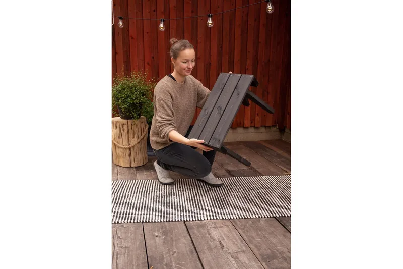 Hillerstorp EcoFurn Utebord Granny Furu Oljad Grå - Grå - Utemöbler & utemiljö - Utebord & trädgårdsbord - Sidobord utomhus